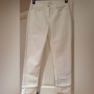 Fabiana Filippi Women's White Straight Leg Jeans